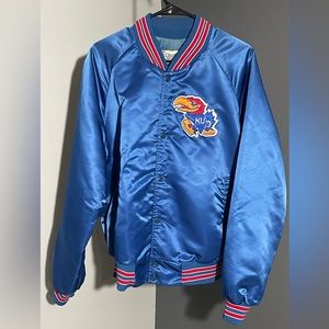 KU vintage chalk line satin jacket in great condition